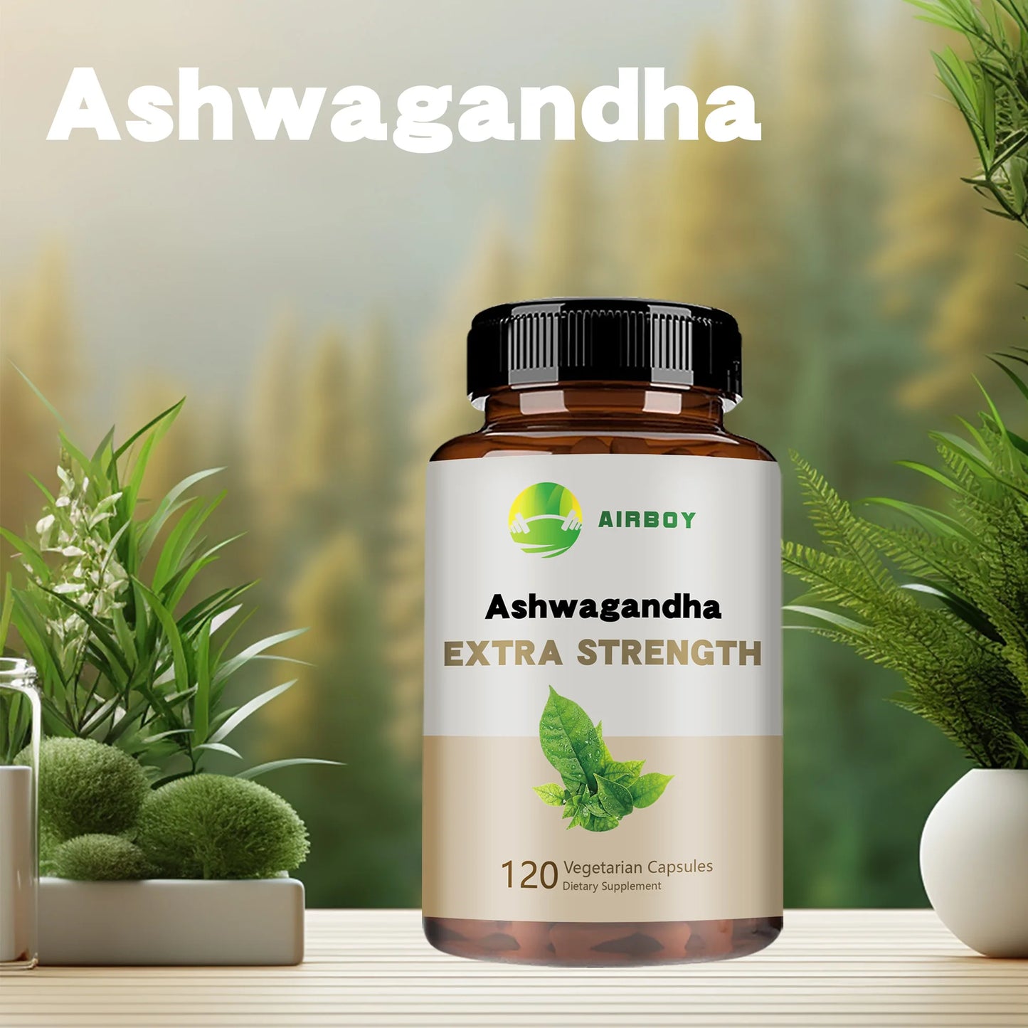 (Copy) Ashwagandha Capsules – Stress Relief, Energy & Focus Support | Natural Sleep Aid & Brain Booster – 120 Vegan Capsules