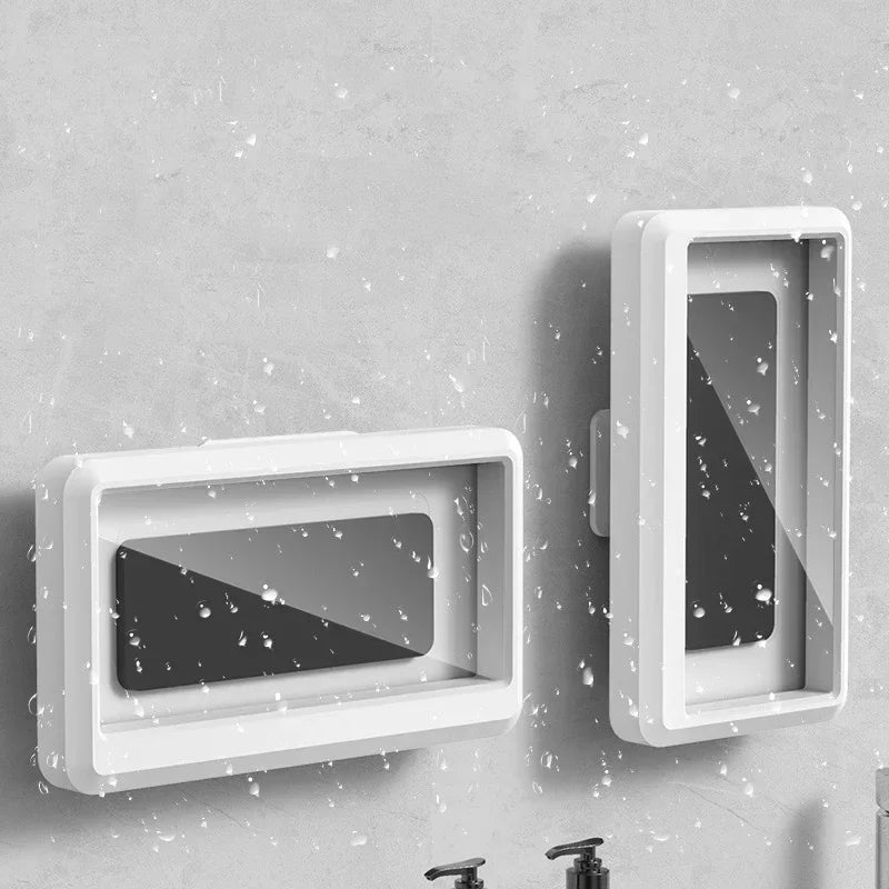 Universal Waterproof Shower Phone Holder – Anti-Fog Wall Mount Case for Bathroom Use | Touch Screen Compatible