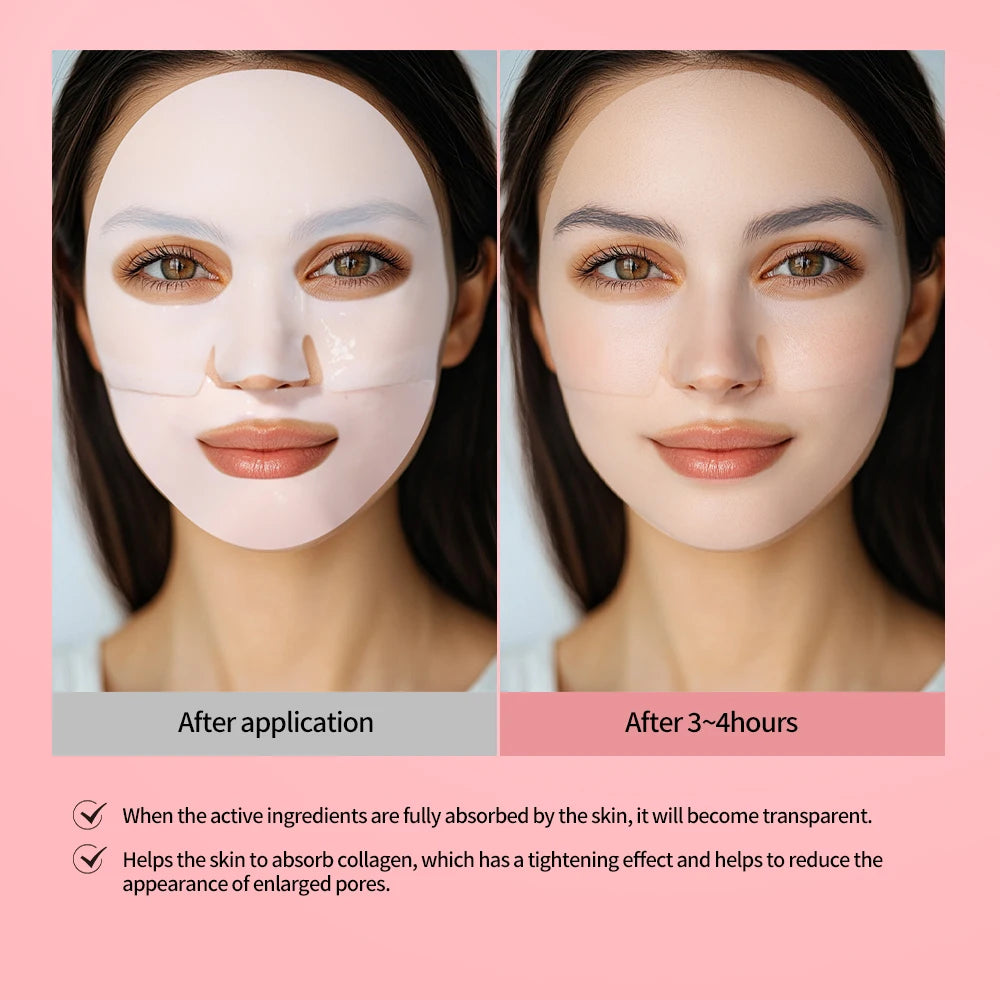 Bio-Collagen Deep Hydrogel Mask – Overnight Firming & Hydrating Facial Treatment for Radiant, Poreless Skin