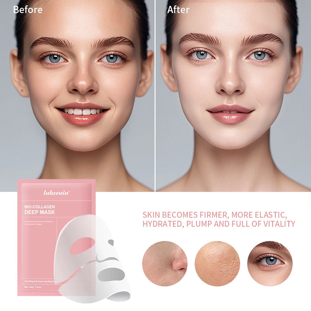 Bio-Collagen Deep Hydrogel Mask – Overnight Firming & Hydrating Facial Treatment for Radiant, Poreless Skin