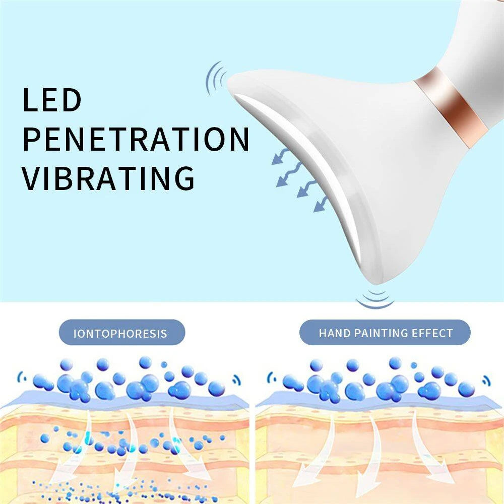 3-in-1 Microcurrent Face Massager – Neck, Facial & Eye Rejuvenation | Anti-Aging Beauty Tool
