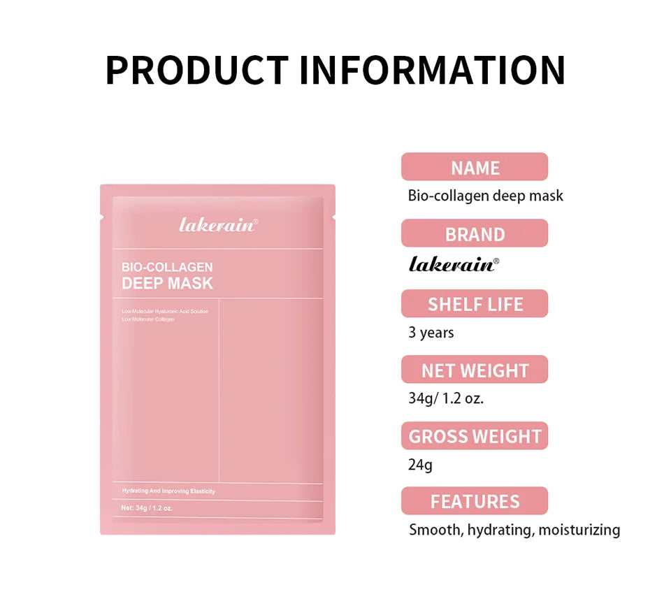 Bio-Collagen Deep Hydrogel Mask – Overnight Firming & Hydrating Facial Treatment for Radiant, Poreless Skin