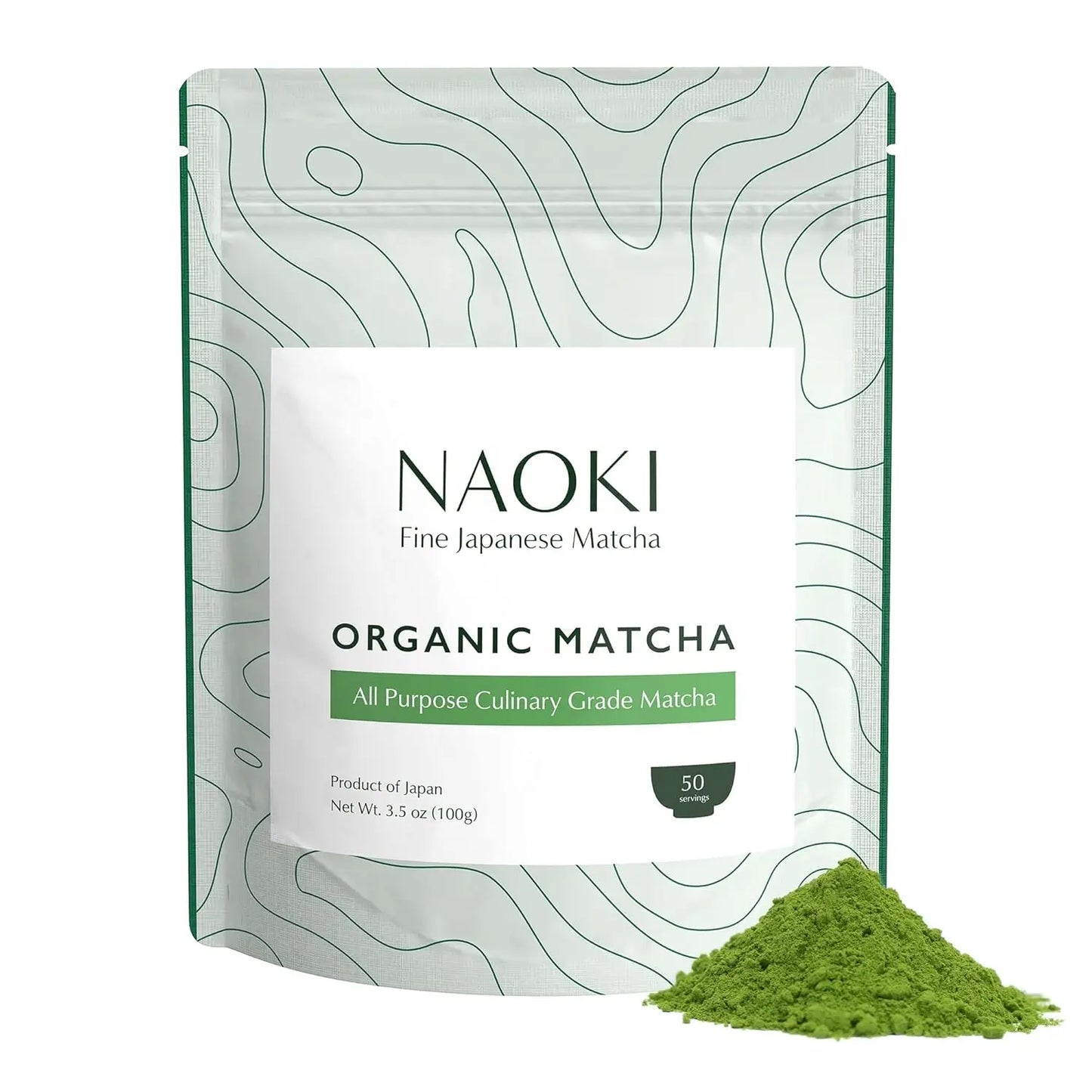 Organic Japanese Matcha – Culinary Grade Green Tea Powder | Smooth & Umami-Rich | 100g (3.5oz) for Lattes & Baking