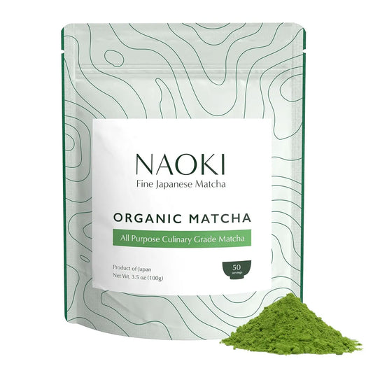 Organic Japanese Matcha – Culinary Grade Green Tea Powder | Smooth & Umami-Rich | 100g (3.5oz) for Lattes & Baking